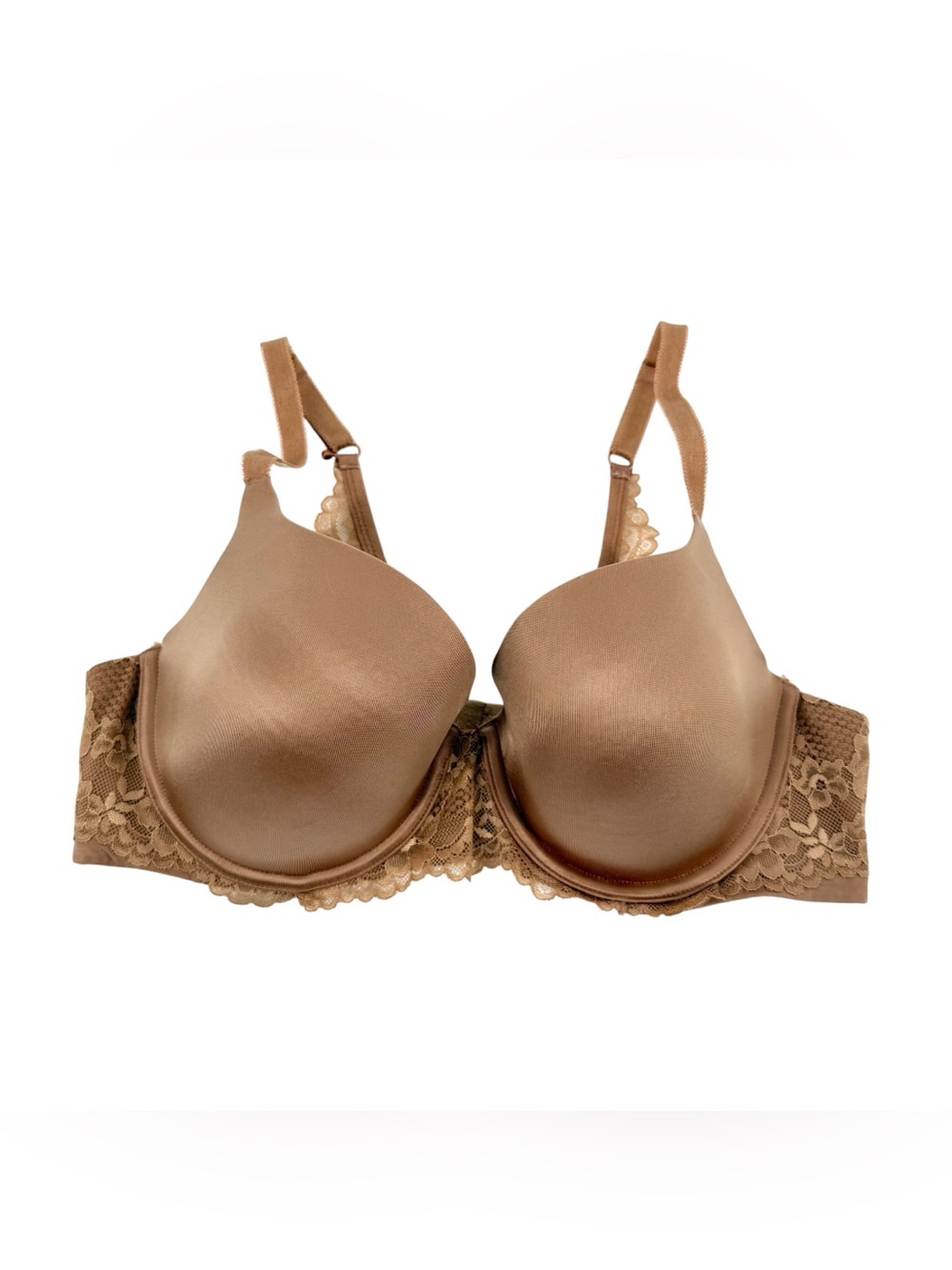 Savage x Fenty Bra Womens Size 38C Dark Beige Lace Accent Underwire Support